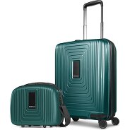 Redolz Essentials 14 Kofferset 2 tlg. Kabinentrolley mit Dehnfalte & Beautycase Produktbild