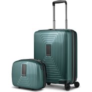 Redolz Essentials 14 Kofferset 2 tlg. Kabinentrolley mit Dehnfalte & Beautycase Produktbild