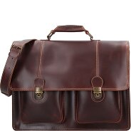 Buckle & Seam Nevada Aktentasche Leder 42 cm Laptopfach Produktbild