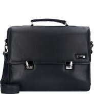 Greenland Nature Black Nappa Aktentasche Leder 40 cm Laptopfach Produktbild