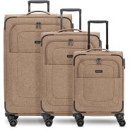 Redolz Essentials 12 THREE SET 4 Rollen Kofferset 3-teilig mit Dehnfalte Produktbild