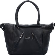 Greenland Nature Black Nappa Shopper Tasche Leder 33 cm Produktbild