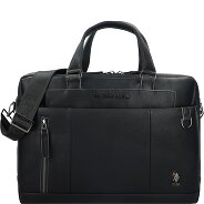 U.S. Polo Assn. Cambridge Aktentasche Leder 45 cm Laptopfach Produktbild