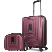 Redolz Essentials 14 Kofferset 2 tlg. Kabinentrolley mit Dehnfalte & Beautycase Produktbild