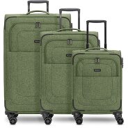 Redolz Essentials 12 THREE SET 4 Rollen Kofferset 3-teilig mit Dehnfalte Produktbild