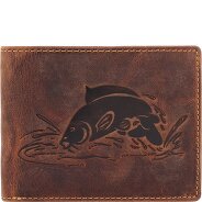 Greenburry Vintage Geldbörse mit Fisch-Prägung Leder 12 cm Produktbild