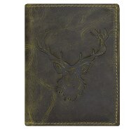 Greenburry Vintage Geldbörse Hirsch Leder 9,5 cm Produktbild