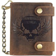 Greenburry Vintage Skull Geldbörse Leder 10 cm Produktbild Greenburry Vintage Skull Geldbörse Leder 10 cm Produktbild