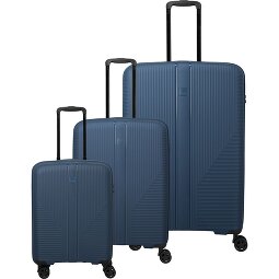 Travelite Air Stripe 4 Rollen Kofferset 3-teilig mit Dehnfalte  Variante 3