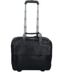 Harold's 2-Rollen Businesstrolley Leder 40 cm Laptopfach  Variante 2