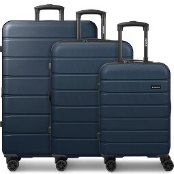 Saxoline Miami 4 Rollen Kofferset 3-teilig mit Dehnfalte  Variante 3