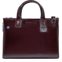 Piquadro Blue Square Shopper Tasche Leder 38 cm Laptopfach mit Dehnfalte  Variante 3