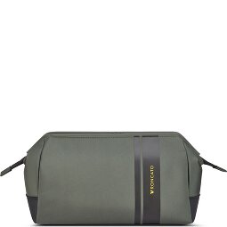 Kulturtasche Kosmetiktäschchen Mit Flugzeug-Motiv - Grau, Ca. 25x16 Cm, Aus PVC