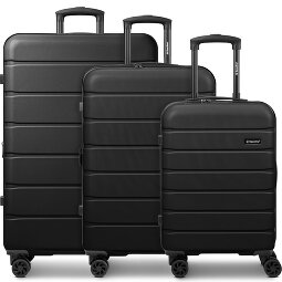 Saxoline Miami 4 Rollen Kofferset 3-teilig mit Dehnfalte  Variante 1