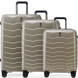Echolac Exo 4 Rollen Kofferset 3-teilig mit Dehnfalte  Variante 2