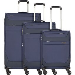 Worldpack Dublin 4 Rollen Kofferset 3-teilig mit Dehnfalte  Variante 3