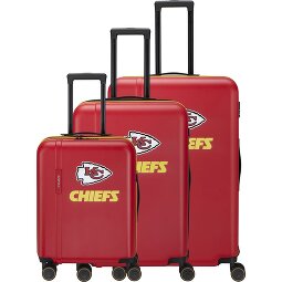 Travelite travelite x NFL 4 Rollen Kofferset 3-teilig mit Dehnfalte  Variante 2