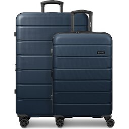 Saxoline Miami 4-Rollen Kofferset S+L mit Dehnfalte  Variante 2