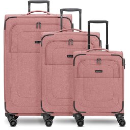 Redolz Essentials 12 THREE SET 4 Rollen Kofferset 3-teilig mit Dehnfalte  Variante 5