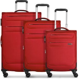 Worldpack Chicago 4 Rollen Kofferset 3-teilig mit Dehnfalte  Variante 3
