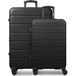 Saxoline Miami 4-Rollen Kofferset S+L mit Dehnfalte  Variante 1