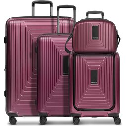 Redolz Essentials14 4-Rollen Kofferset Beautycase 4tlg mit Dehnfalte Laptopfach  Variante 1
