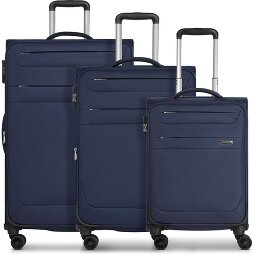 Worldpack Chicago 4 Rollen Kofferset 3-teilig mit Dehnfalte  Variante 2