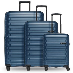 Pactastic Collection 04 THE THREE SET + 4 Rollen Kofferset 3-teilig mit Dehnfalte