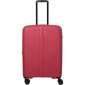 Travelite Air Stripe 4 Rollen Trolley M 66 cm mit Dehnfalte