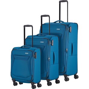Travelite Chios 4 Rollen Kofferset 3-teilig mit Dehnfalte