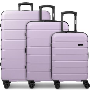 Saxoline Miami 4 Rollen Kofferset 3-teilig mit Dehnfalte