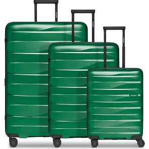 Bergpfeil Travel 4 Rollen Kofferset 3-teilig mit Dehnfalte
