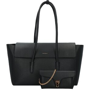 Coccinelle Double Beat Shopper Tasche Leder 47 cm