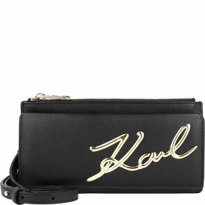 Karl Lagerfeld Signature 2.3 Clutch Tasche Leder 20 cm