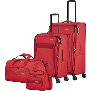 Travelite Chios 4 Rollen Kofferset 4-teilig mit Dehnfalte Travelite Chios 4 Rollen Kofferset 4-teilig mit Dehnfalte