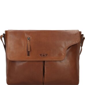 Greenburry Vintage Aktentaschen Messenger Leder 40 cm Laptopfach