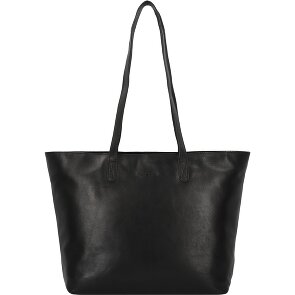 Greenburry Pure Black Shopper Tasche Leder 35 cm Laptopfach Greenburry Pure Black Shopper Tasche Leder 35 cm Laptopfach