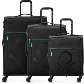 Delsey Paris x United Colors of Benetton Color Block 4-Rollen Kofferset 3 tlg.