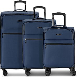 bugatti Valencia Soft 4 Rollen Kofferset 3-teilig mit Dehnfalte