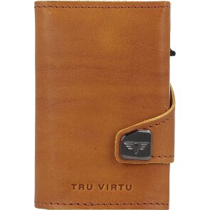 Tru Virtu Click & Slide Natural Kreditkartenetui Leder 7 cm