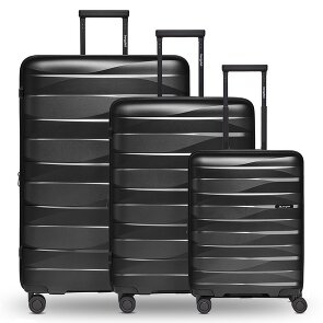 Bergpfeil Travel 4-Rollen Kofferset 3-tlg. mit Dehnfalte