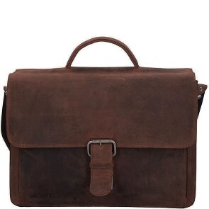 Plevier Retro Newton Aktentasche Leder 41 cm Laptopfach