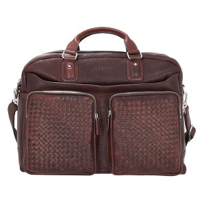bugatti Woven Aktentasche Leder 48 cm
