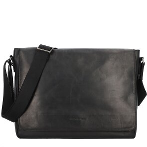 Greenburry Pure Black Messenger Leder 37 cm Greenburry Pure Black Messenger Leder 37 cm