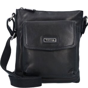 Greenland Nature Black Nappa Umhängetasche Leder 21 cm Greenland Nature Black Nappa Umhängetasche Leder 21 cm