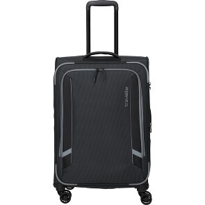 Travelite Corsiica 4 Rollen Trolley M 67 cm mit Dehnfalte