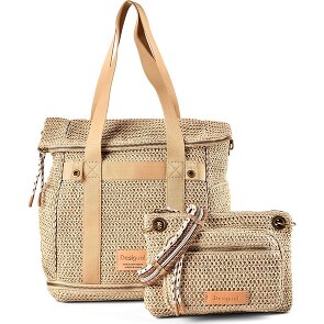 Desigual Raffia Schultertasche 29 cm mit Dehnfalte