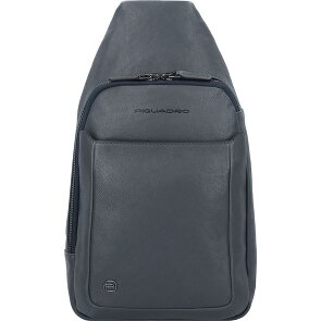 Piquadro Black Square Umhängetasche Leder 20 cm
