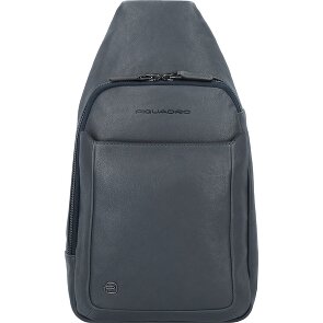 Piquadro Black Square Umhängetasche Leder 20 cm