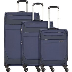 Worldpack Dublin 4 Rollen Kofferset 3-teilig mit Dehnfalte